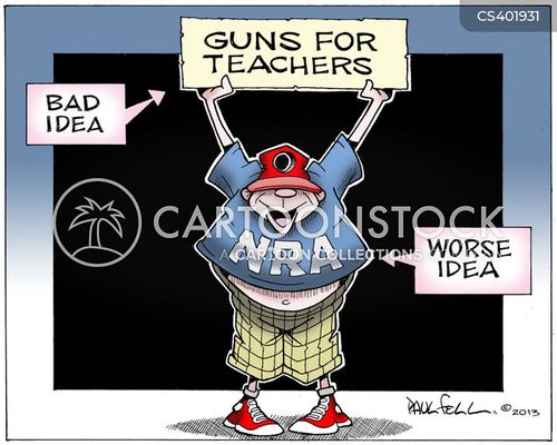 cartoon hook sandy political Teacher Armed Teacher Armed Teacher funny, cartoons, cartoon, Armed