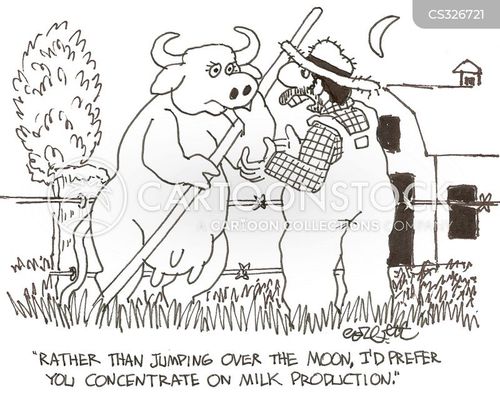 The Cow Jumped Over The Moon Cartoons And Comics Funny Pictures From Cartoonstock