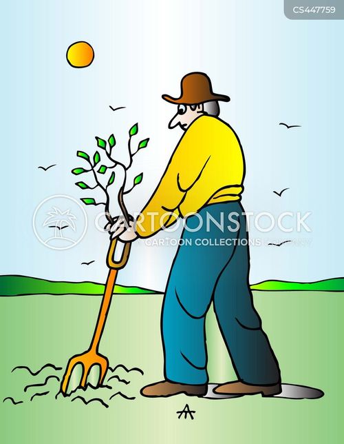 Trowel Cartoons and Comics funny pictures from CartoonStock