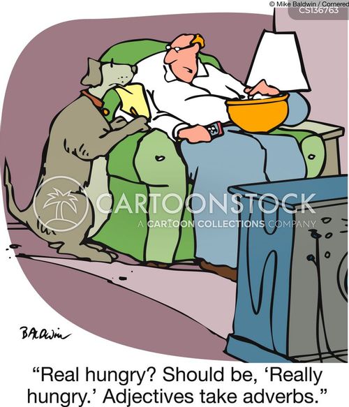 Adverb Cartoons and Comics funny pictures from CartoonStock