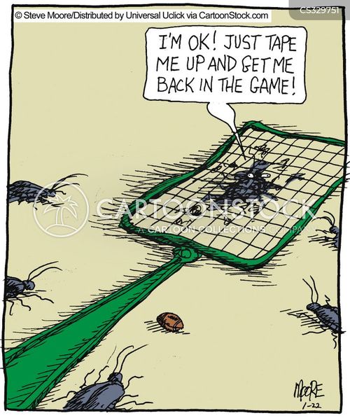 Insect Swatter Cartoons and Comics funny pictures from CartoonStock
