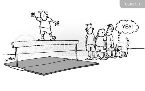 Balance Beam Cartoons and Comics - funny pictures from CartoonStock