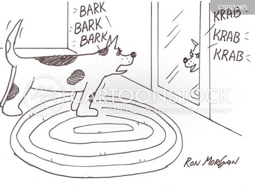 Dog Barking Cartoons and Comics - funny pictures from CartoonStock