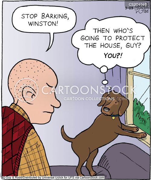 Barking Dog Cartoons and Comics - funny pictures from CartoonStock
