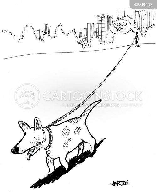 Dog Leash Cartoons And Comics - Funny Pictures From Cartoonstock