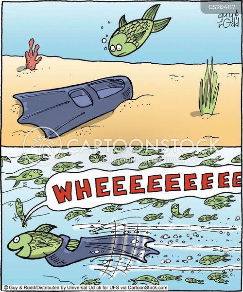 Aquatic Animals Cartoons and Comics - funny pictures from CartoonStock