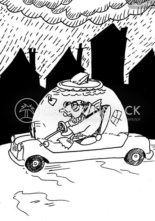 Underwater Cars Cartoons and Comics funny pictures from CartoonStock