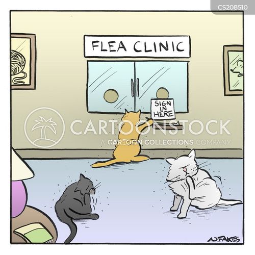 Flea Bites Cartoons and Comics funny pictures from CartoonStock