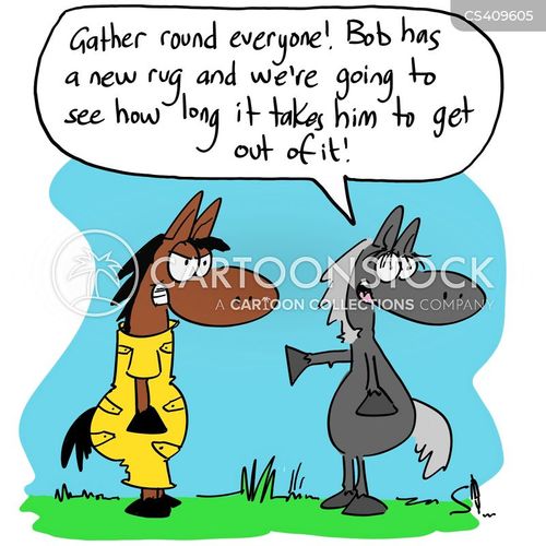 Horse Rugs Cartoons and Comics funny pictures from CartoonStock