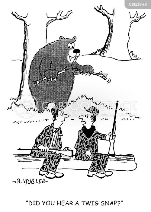 Bear Hunt Cartoons and Comics funny pictures from CartoonStock