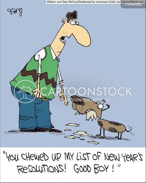 New Years Resolution Cartoons and Comics - funny pictures from CartoonStock