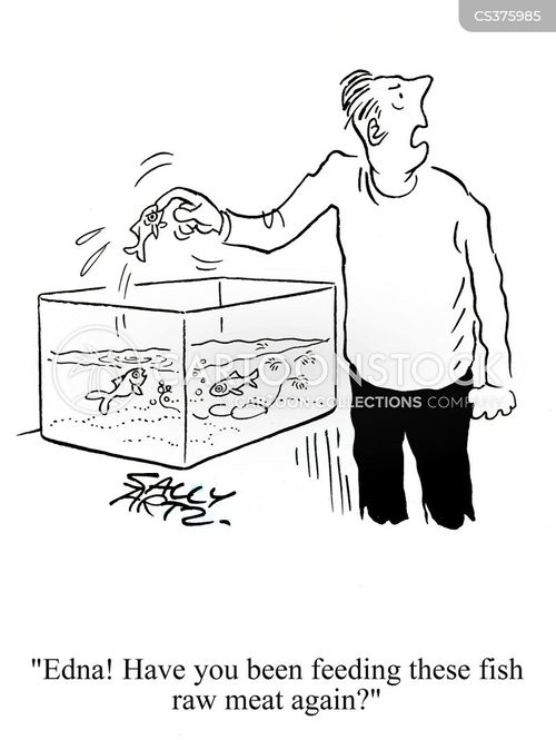 Fish Bites Cartoons and Comics funny pictures from CartoonStock