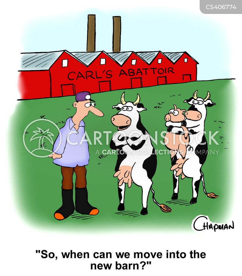 Abattoirs Cartoons and Comics funny pictures from CartoonStock