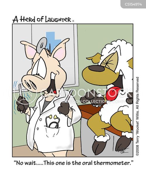 Rectal Thermometer Cartoons And Comics Funny Pictures From Cartoonstock 