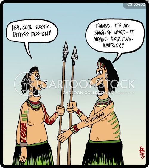Tattoo Cartoons and Comics funny pictures from CartoonStock