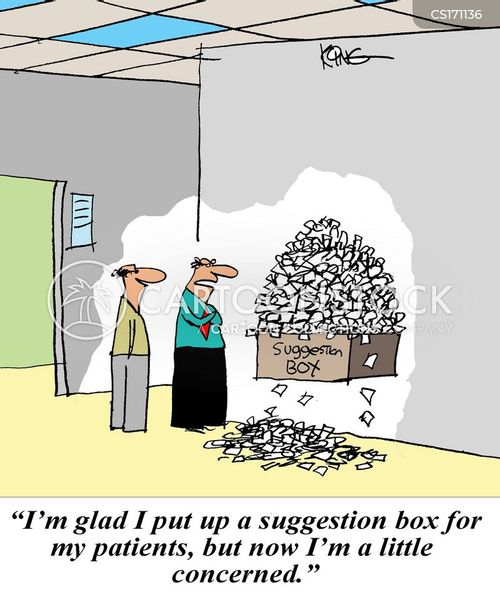 Suggestion Box Cartoons and Comics funny pictures from CartoonStock