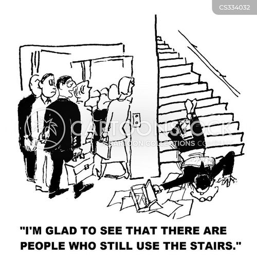 Stair Cases Cartoons and Comics funny pictures from CartoonStock