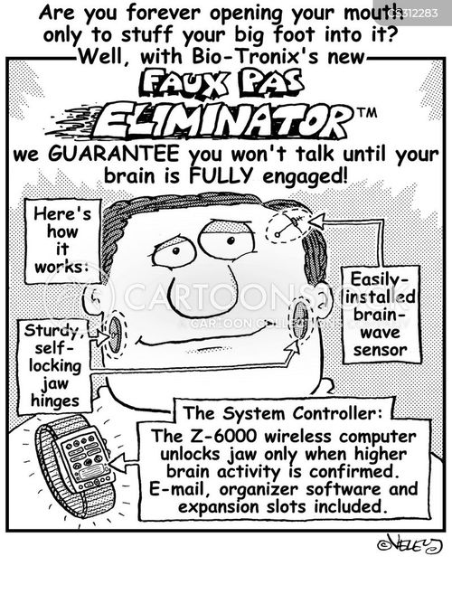 Foot In Mouth Cartoons and Comics funny pictures from CartoonStock