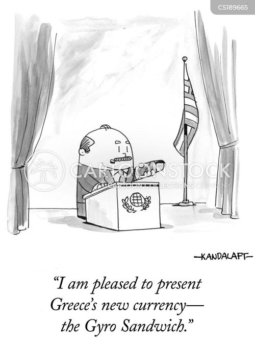 Greek Food Cartoons and Comics funny pictures from CartoonStock