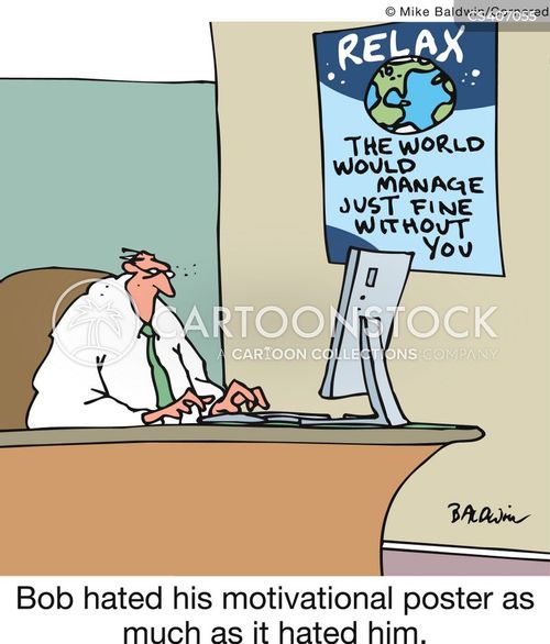 Inspirational Poster Cartoons and Comics funny pictures from CartoonStock