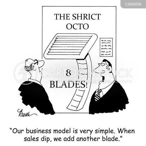 Razor Blade Cartoons and Comics funny pictures from CartoonStock