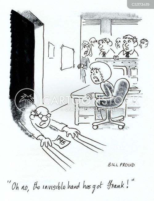 Invisible Hand Cartoons and Comics funny pictures from CartoonStock