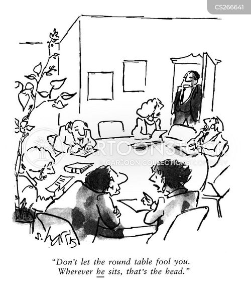 Round Tables Cartoons and Comics funny pictures from CartoonStock