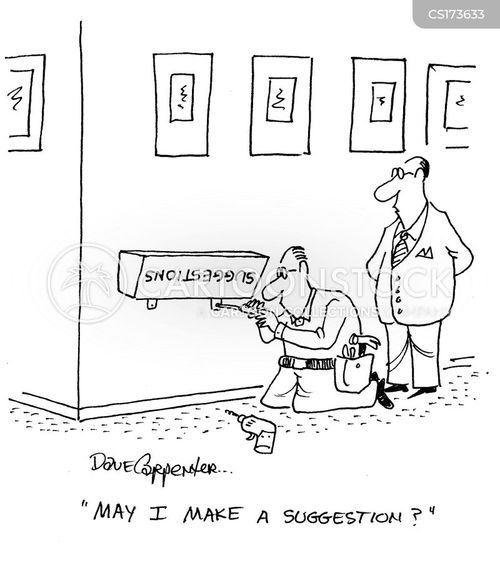 Suggestion Boxes Cartoons and Comics funny pictures from CartoonStock