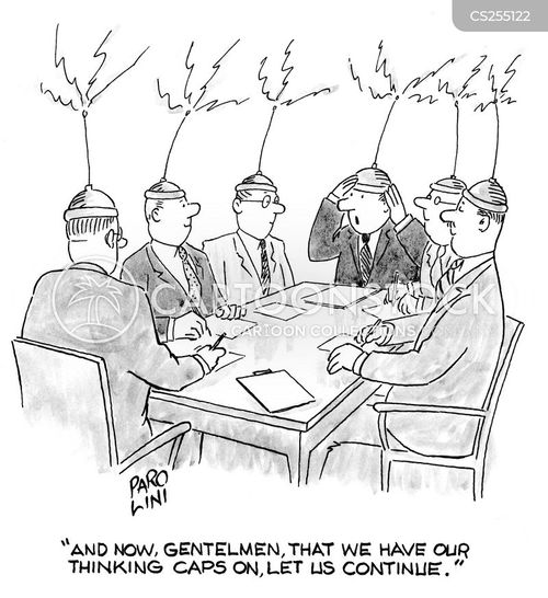 Thinking Cap Cartoons and Comics funny pictures from CartoonStock