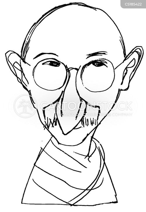 Gandhi Cartoons And Comics Funny Pictures From Cartoonstock
