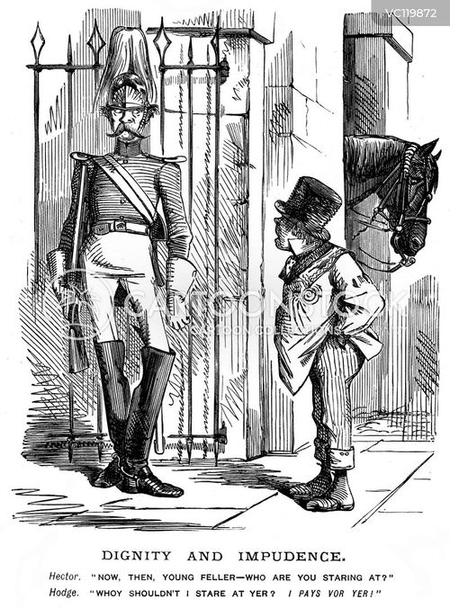 Buckingham Palace Vintage And Historic Cartoons