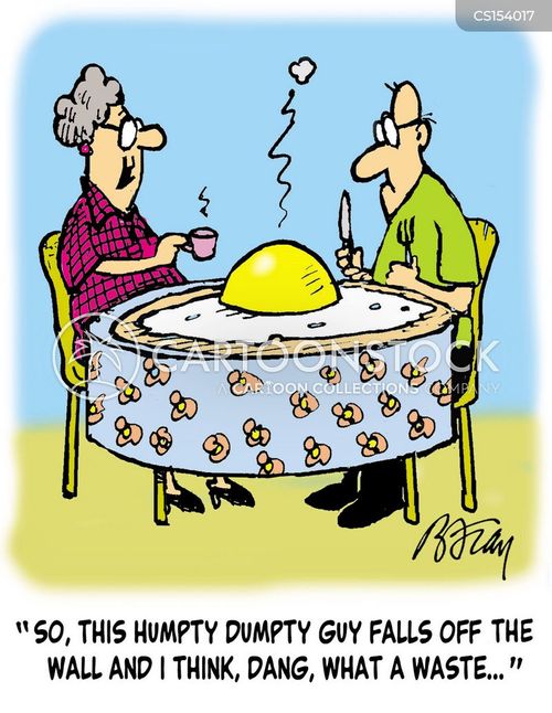 Fried Eggs Cartoons and Comics funny pictures from CartoonStock