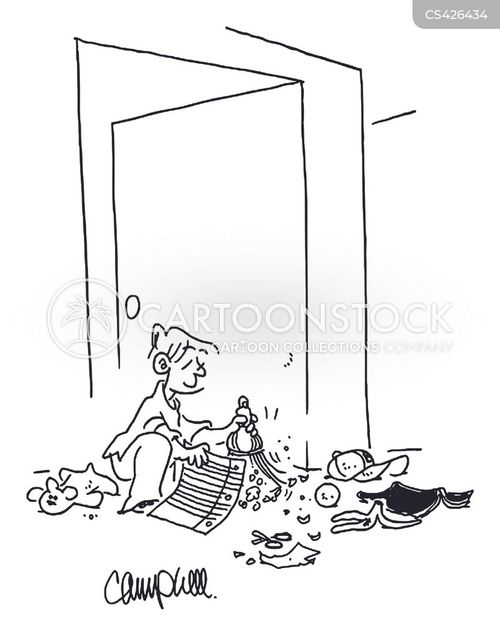 Dustpan Cartoons and Comics funny pictures from CartoonStock