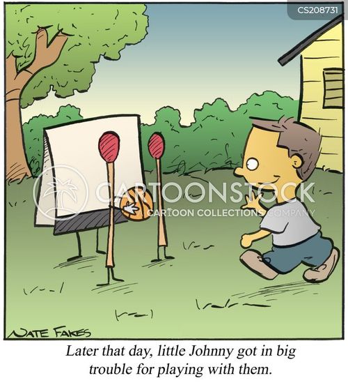Playing With Matches Cartoons and Comics funny pictures from CartoonStock