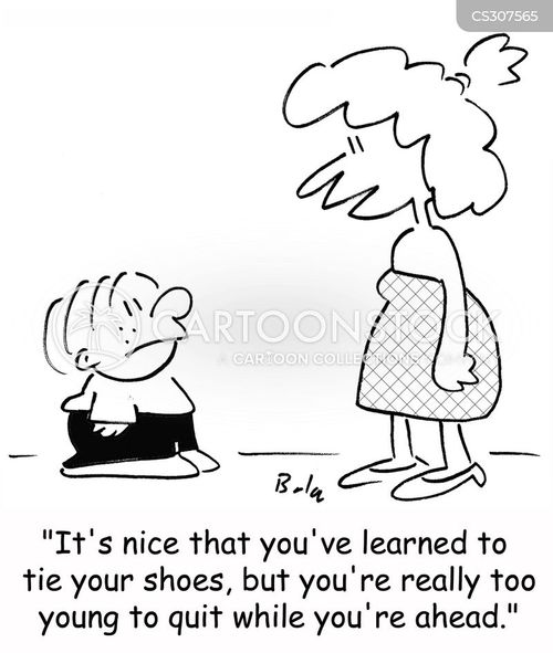 Tie Shoelaces Cartoons and Comics funny pictures from CartoonStock
