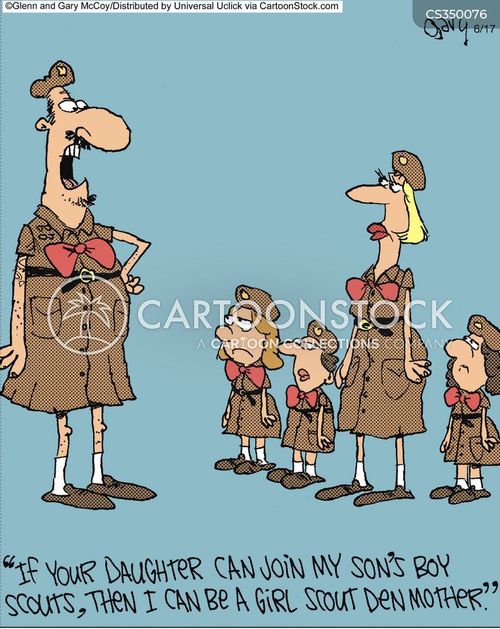 Girl Scouts Cartoons and Comics funny pictures from CartoonStock