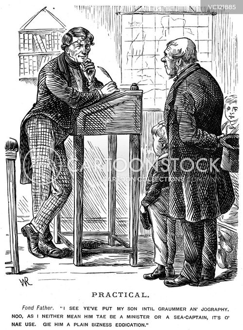 English Grammar Vintage and Historic Cartoons