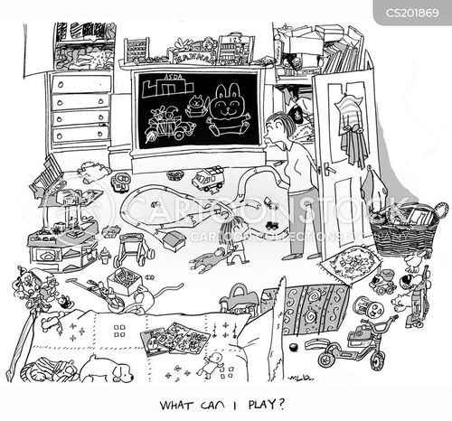 Messy Bedroom cartoons, Messy Bedroom cartoon, funny, Messy Bedroom ...