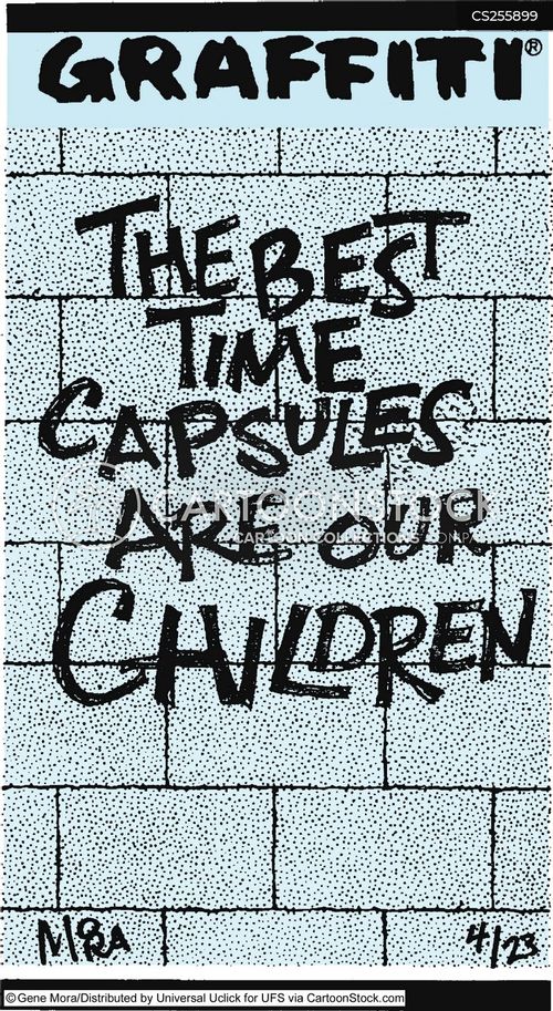 Time Capsule Cartoons and Comics funny pictures from CartoonStock
