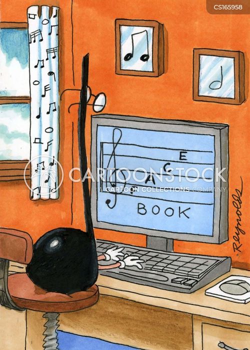 Musical Notes Cartoons and Comics funny pictures from CartoonStock
