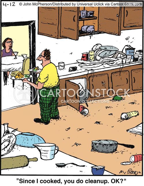 Cleans Up Cartoons and Comics funny pictures from CartoonStock