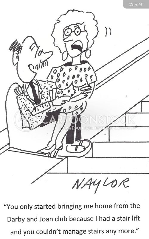 Stairlifts Cartoons and Comics funny pictures from CartoonStock