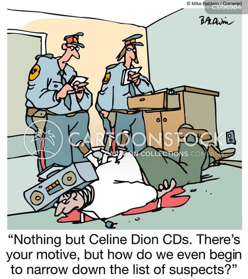 Murder Scene Cartoons and Comics - funny pictures from CartoonStock