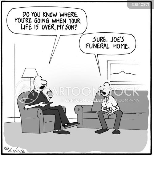 Funeral Parlor Cartoons and Comics funny pictures from CartoonStock