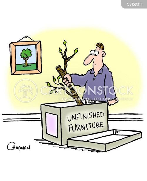 Unfinished Furniture Cartoons and Comics funny pictures from CartoonStock