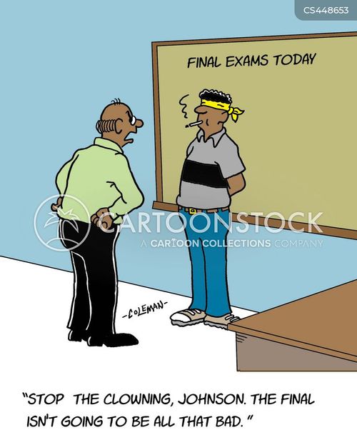 Final Exams Cartoons and Comics funny pictures from CartoonStock