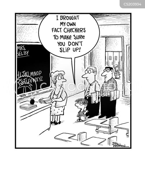 Fact Checkers Cartoons and Comics funny pictures from CartoonStock
