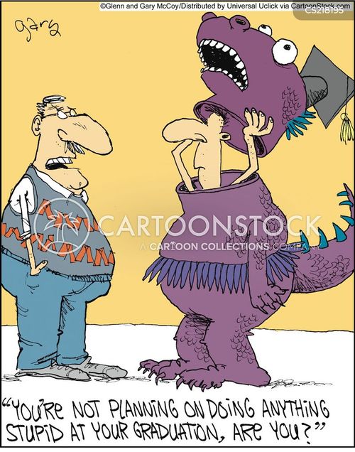 Graduation Robes Cartoons and Comics funny pictures from CartoonStock