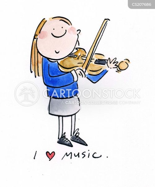 Violin Lesson Cartoons and Comics - funny pictures from CartoonStock