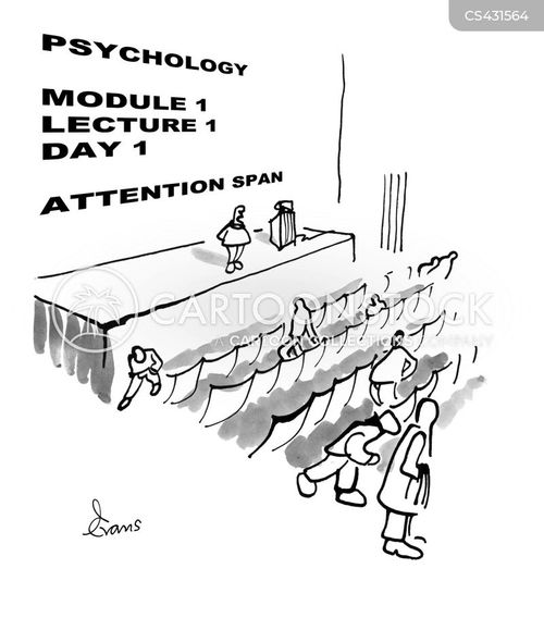 Attentionspan Cartoons and Comics funny pictures from CartoonStock